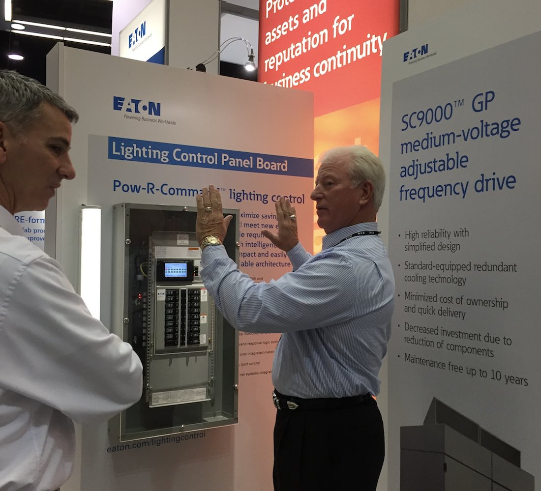 ETN_Electrical's tweet photo. . @tEDmagazine exploring our latest lighting control and safety switch solutions today at #NECA17 #EatonLive https://t.co/YBfGva8osg