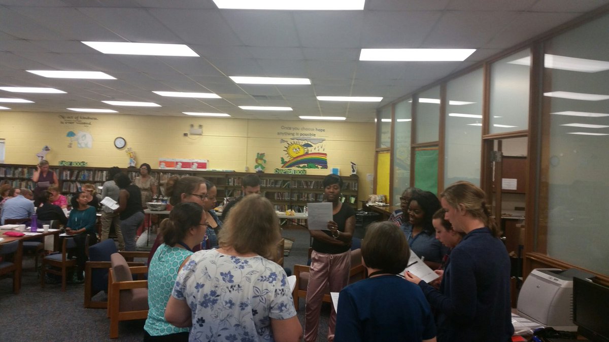 ConeCougars's tweet photo. Cone Staff working together after the school day ends. We get better together. #collaboration #coneelem https://t.co/sddjInFWrX