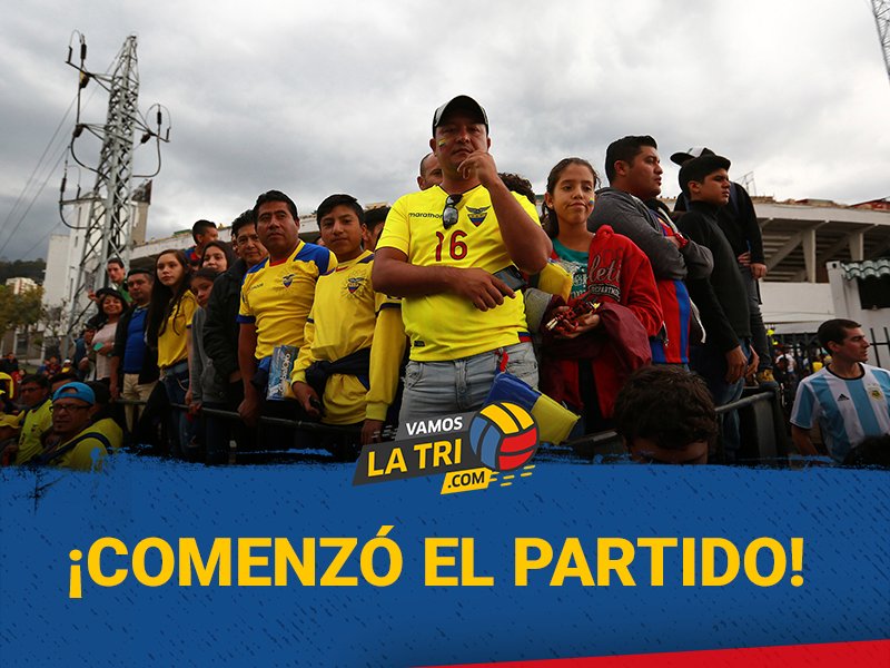 ¡Ya se juega en el Atahualpa! Ecuador recibe a Argentina por las Eliminatorias.