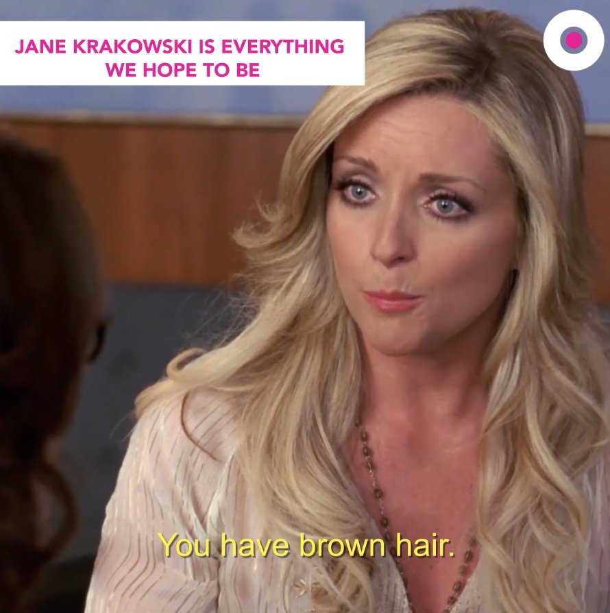 The woman can sing, act, dance and make us cry laugh. Happy birthday, Jane Krakowski! 