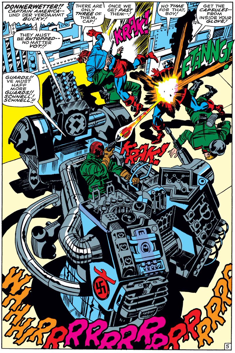 MarvelDailyArt's tweet photo. They may be Nazis, but they sure have some nice Kirby tech! #marvel #captainamerica #kirby #kirbytech https://t.co/shFfRhsOQ6