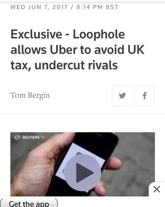 brianbarou's tweet photo. @RachelReevesMP @TheEconomist Tories have allowed Uber &amp; alike to regulate themselves  &amp; look what it's lead to! #UberIsATaxFiddle #FundPublicServices #UberDeadEndJob4All https://t.co/FugNEmxCTA