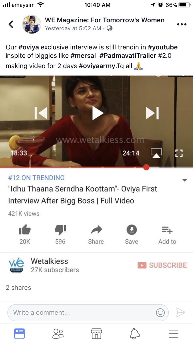 Harsweetz's tweet photo. #12onTrending #OviyaArmy https://t.co/CpSPFjine5
