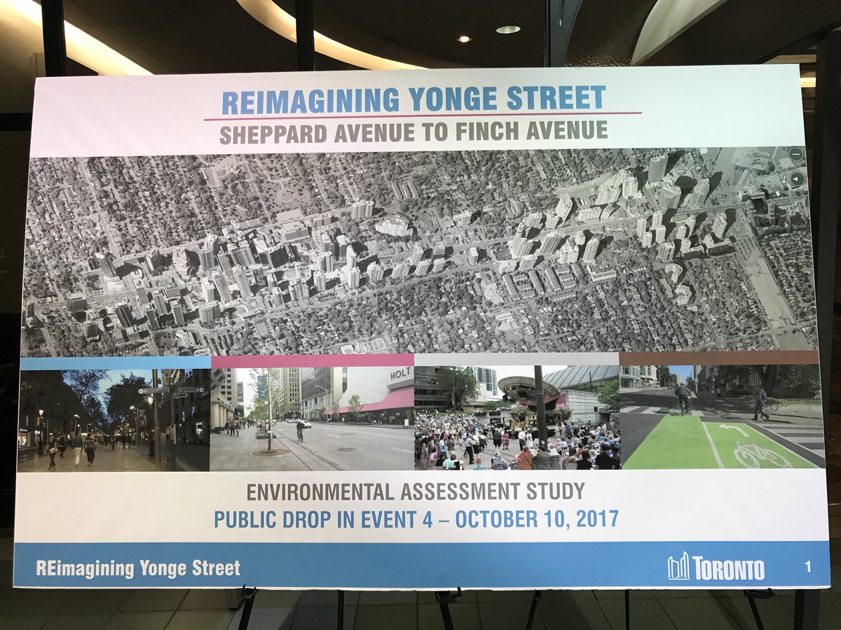 CyclePlanner's tweet photo. Full house at Toronto’s Public Open House tonight regarding REImagining Yonge Street @TO_Transport @WSPCanada https://t.co/wCXRHzAM8Q