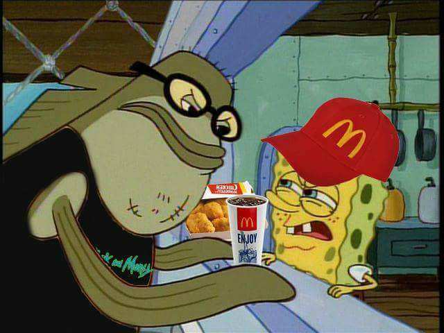 LTF_GREEZY's tweet photo. An innocent McDonalds wage slave is mercilessly harrassed by a manchild for a mid-90s promotional condiment #shocking #fuckdrumpf https://t.co/FlLMuMZWEb