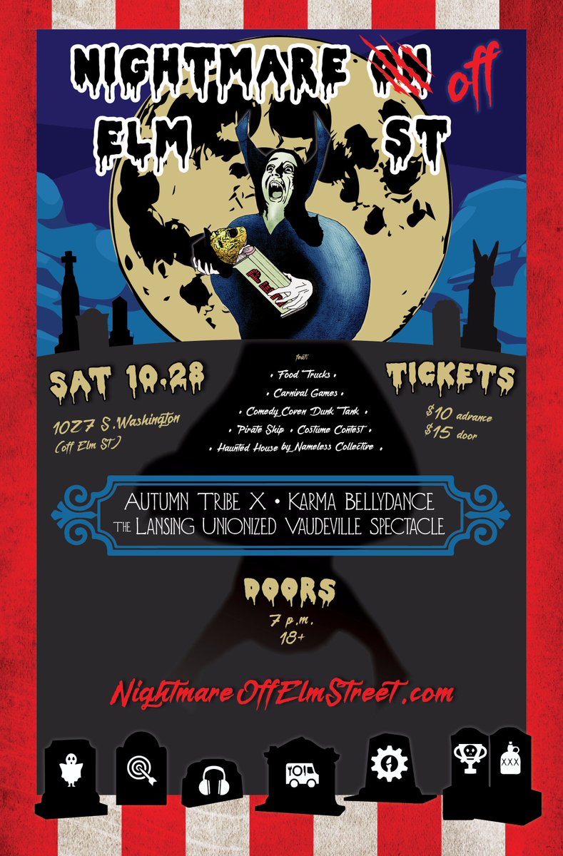 517LUVS's tweet photo. Join us at #NightmareOffElmStreet Oct 28th at @REOTown's new #REOTownMarketplace! Tickets: https://t.co/suCS8qtJai #lovelansing #Halloween https://t.co/DcruqcXRh0