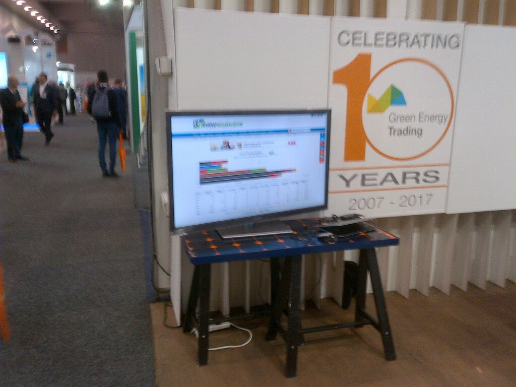 great to see <a href="/renew_economy/">Renew Economy</a> <a href="/NEMWatchAU/">NEM-Watch</a> Fuel Mix Widget on display at #AllEnergyAU today and tomorrow.  Stay tuned for new version...