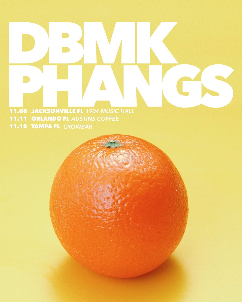 dbmkmusic's tweet photo. JUST ANNOUNCED : : 

we're coming back to florida with @thisisphangs 

find tickets on https://t.co/iIa8tWf1xy https://t.co/QUTnq61b0G