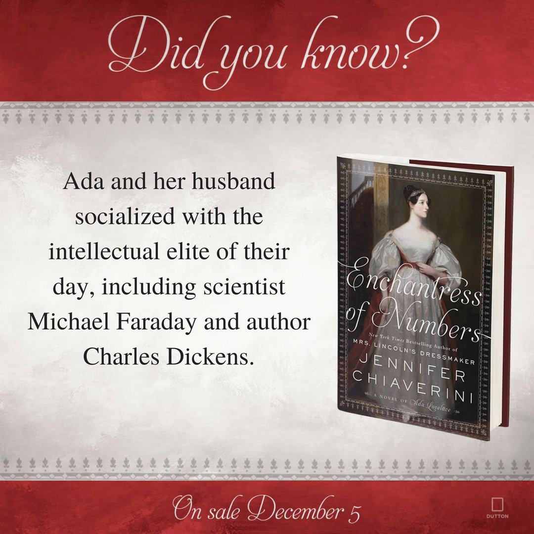 DuttonBooks's tweet image. Who exactly was Ada Lovelace? Find out in ENCHANTRESS OF NUMBERS, out 12/5. #AdaLovelaceDay #AdaLovelaceDay17