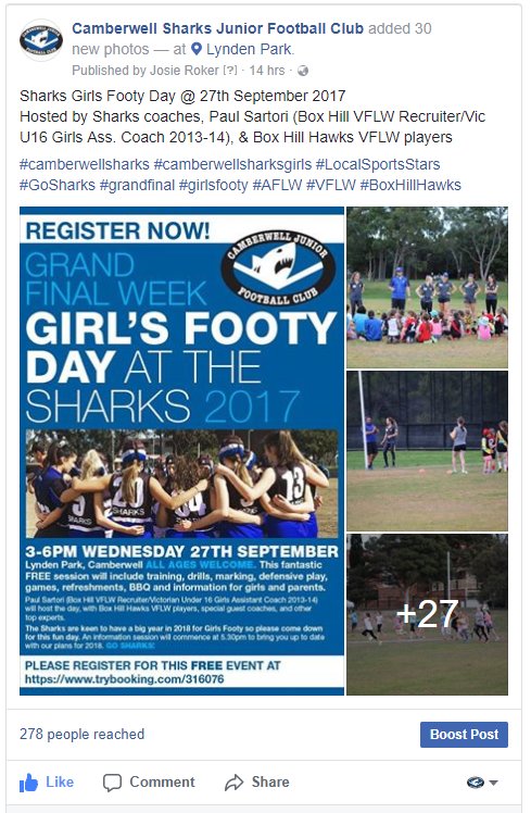 CamberwellShark's tweet photo. 30 new photos to see – Sharks Girls Footy Day https://t.co/svtxtUHo7m https://t.co/9P9furmOun