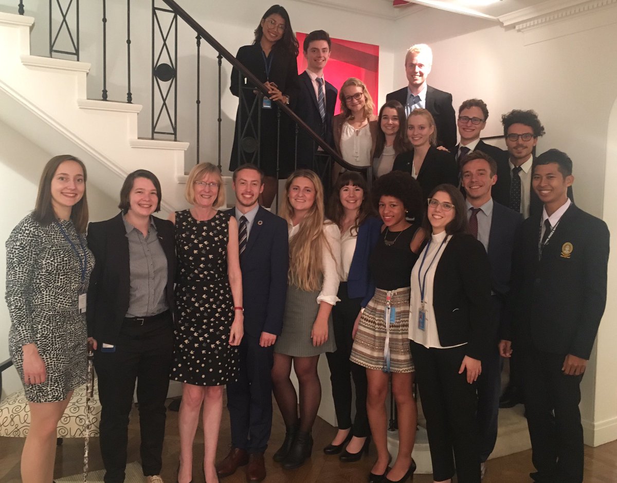AustraliaUN's tweet photo. Joining Australia's terrific youth delegate Paige_Burton in welcoming UN youth delegates from around the 🌎Speak with youth not about youth. https://t.co/8hEnQH2IQV