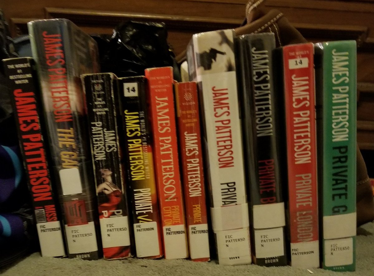 laconic_cat's tweet photo. Got some reading to do.
#jamespatterson #Privateseries #booklove #TBRList #readseries https://t.co/pGAyy7enxM