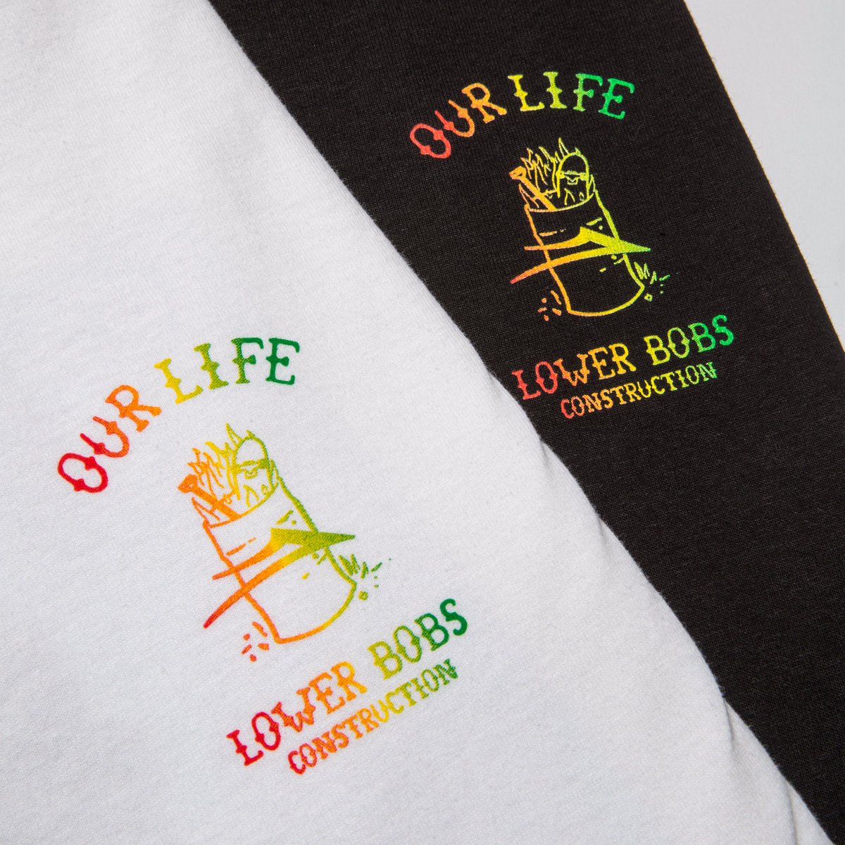 LakaiLTD's tweet photo. Limited Our Life Lower Bobs tee available now exclusively at https://t.co/0XSwnQcKUW. All proceeds go to the park.
#LowerBobs #OurLife https://t.co/zWGwa1ITrN
