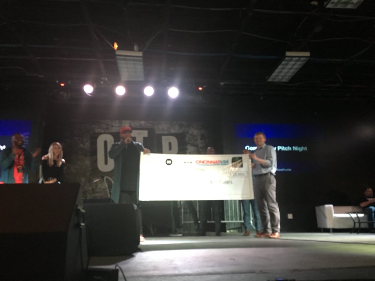 Huge congratulations to Rico and <a href="/TheCrownMob/">CrownMob Inc.</a> team for winning the first ever #ComPitchNt #SWCincy #StartupCincy