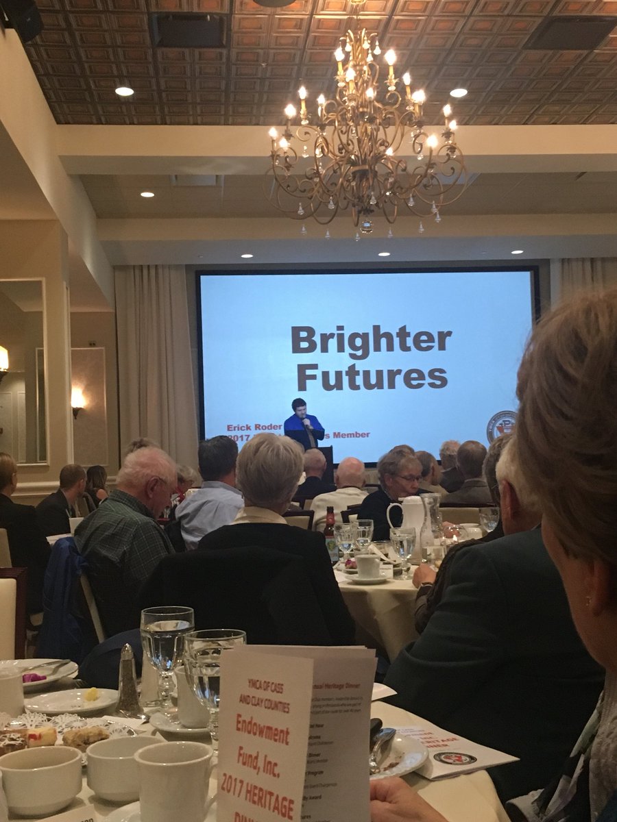It’s been an amazing night at the @ymcacassclay Heritage Dinner ❤️Shoutout to Erick Roder for giving the <a href="/BrightFuturesCC/">Bright Futures Child Care Center, LLC</a> shoutout!