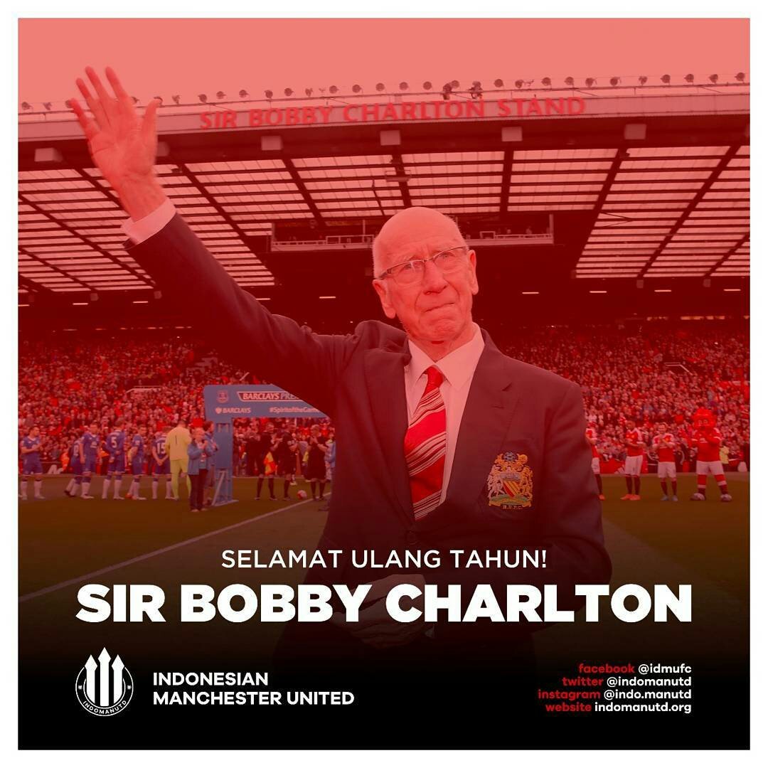 Happy Birthday legend \"Sir Bobby Charlton\"   