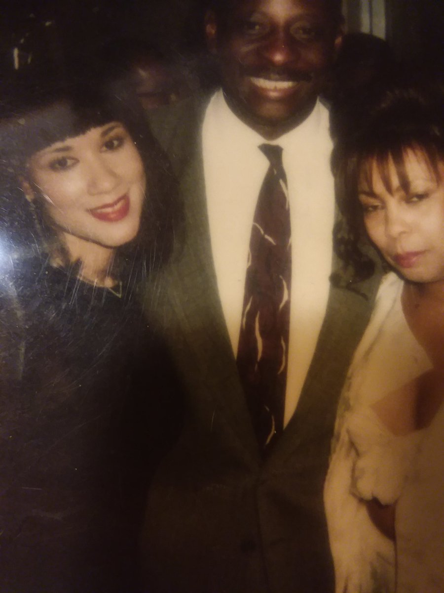 AttorneyTracey1's tweet photo. The late NFL Great, Mel Farr; me the Justice Chick (L) & a hair model at a #DETROIT event back in the 2000s. #NFL #MELFARR https://t.co/qRuUvWz1SF