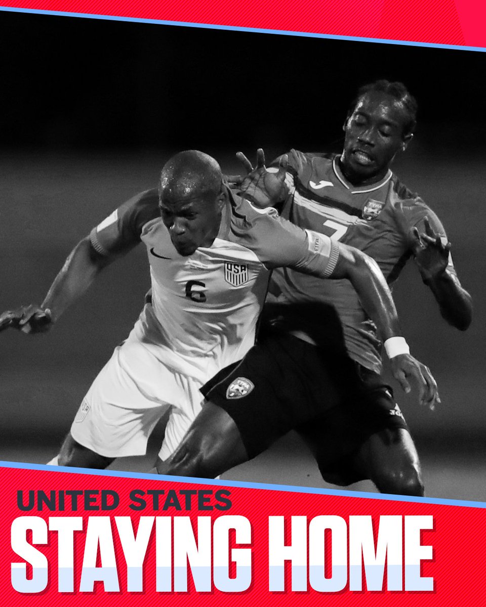 Wow.

The United States fails to reach the World Cup for the first time since 1986.