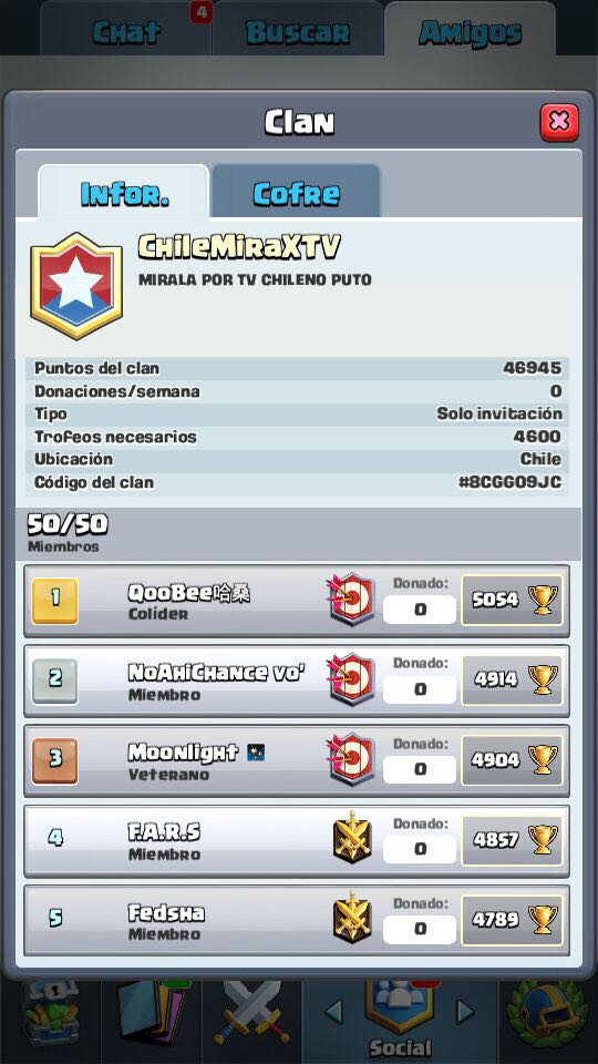 LesingBlazer's tweet photo. Una decepción que la gente sea así @SeleccAR @AhiChance @UltearCR @CRoyaleChile @CAOZYT @Krisart_Gamer @TheGameHuntah @FlenCr @BronzasTeamCH https://t.co/gzuI9L2Ofa