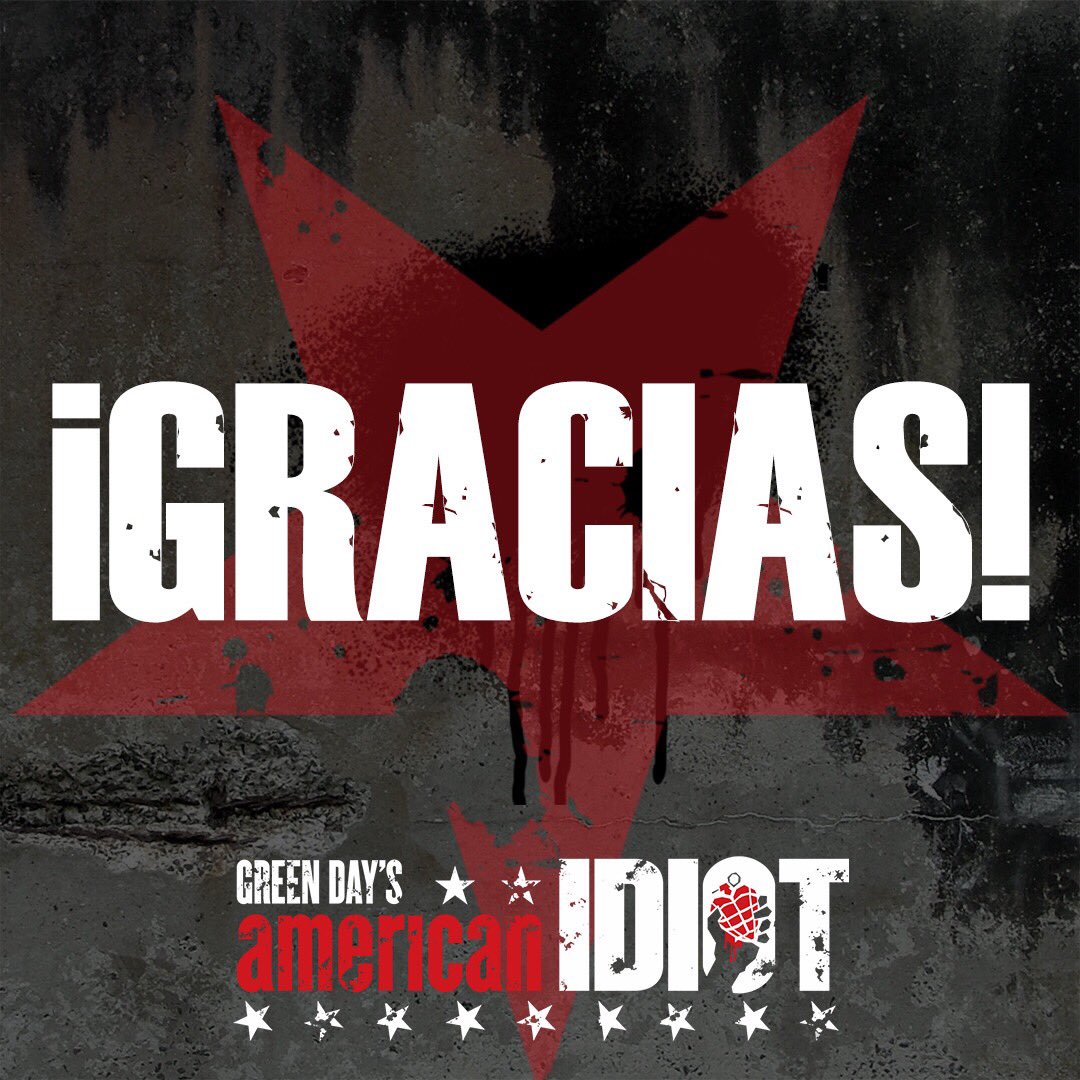 Finaliza una etapa soñada ✨ Toda la familia de #AmericanIdiot queremos agradecerles a ustedes su apoyo ♥️ ¡Que sea rock! 🤘🏼🎸