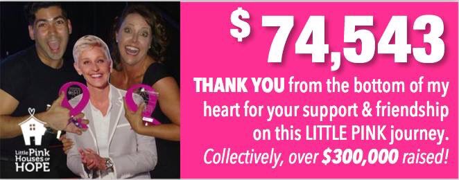SandyHomeTeam's tweet photo. @TheEllenShow I can think of 74,543 reasons that Little Pink Houses of Hope and Team Sandy should visit! #littlepinkhope #74kforthetatas https://t.co/fwUIEVqkRc