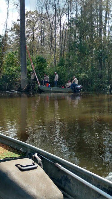 SRECooperative's tweet photo. Our crews worked to restore power today to areas only accessible by boat. #naterecovery https://t.co/RTSPsW6cn2