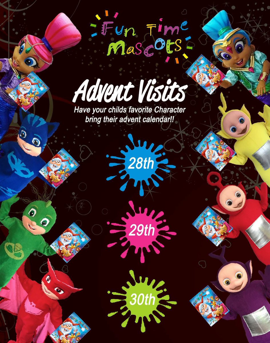 We are now taking bookings for our Christmas Advent Visits! Choose a character to bring your child’s advent calendar!!  💝 🎄