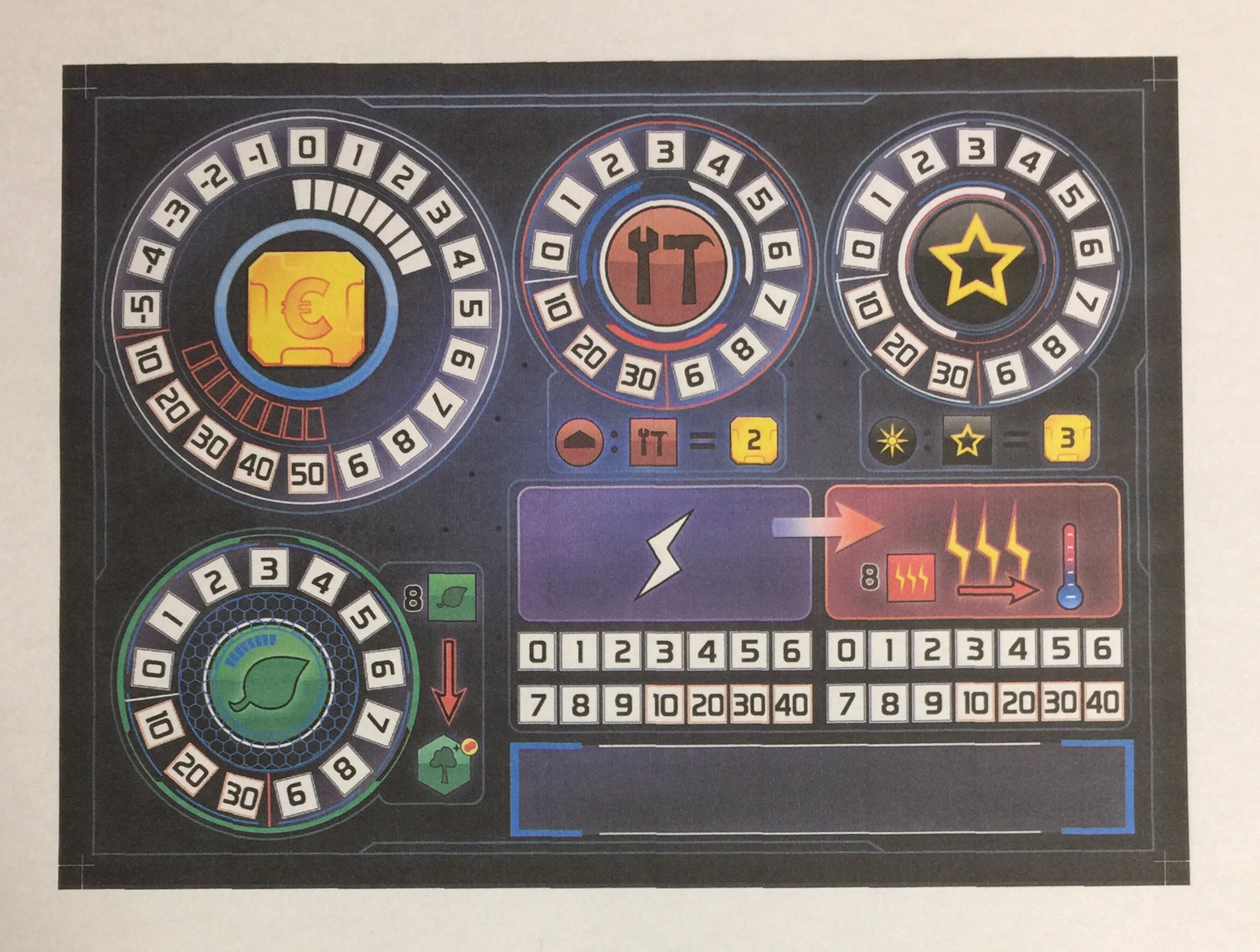 トイラボゲームサロン テラフォーミングマーズ 個人ボード変更したい方 オススメしますよ T Co Mj0xcieaba ラミネート加工や厚紙に印刷すれば使えます