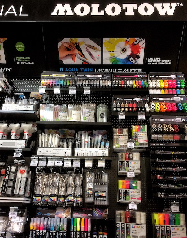 JacksonsDalston's tweet photo. Come check out our new #Molotow stand! 
#SprayPaint #One4All #AcrylicMarkers #DripSticks #Coversall #LiquidChrome #Chalk #Neon #BASQUIAT https://t.co/m0h49Wi429