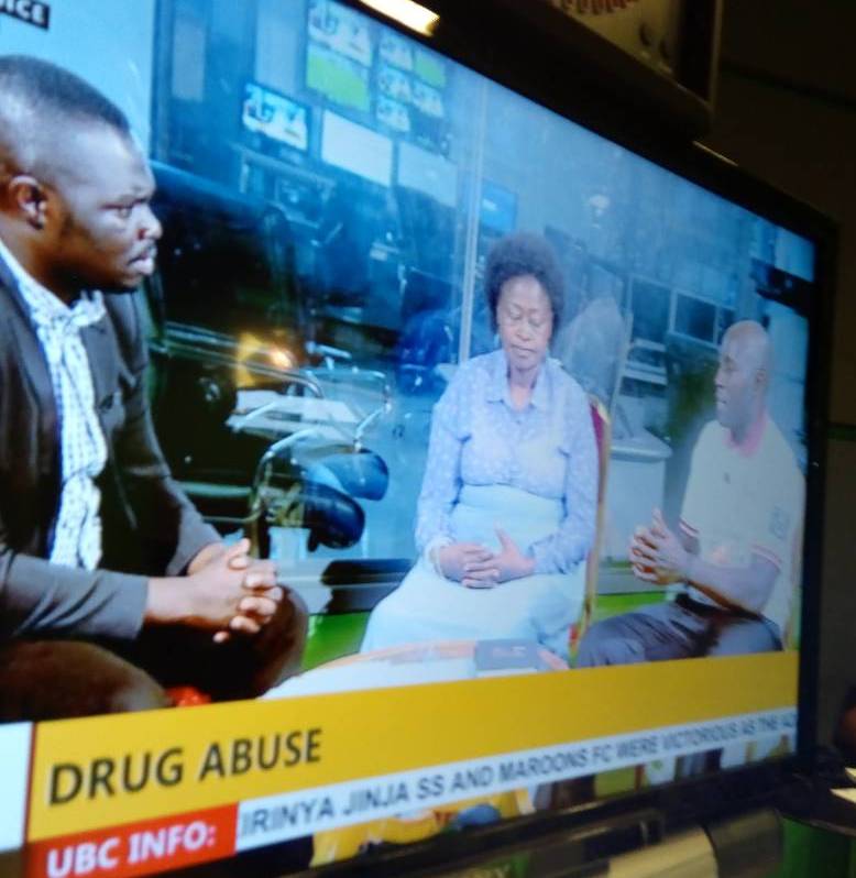 EdwardsMuhwezi's tweet photo. Discussing Drug Misuse, Mental Health, and Harm Reduction during a live TV talk show on #UBC the National TV on #WorldMentalHealthDay https://t.co/xIJT0uJFu4