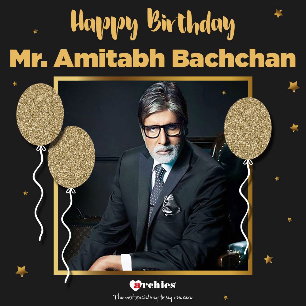 Today is Shahenshah\s Birthday... Happy Birthday, Mr. Amitabh Bachchan   