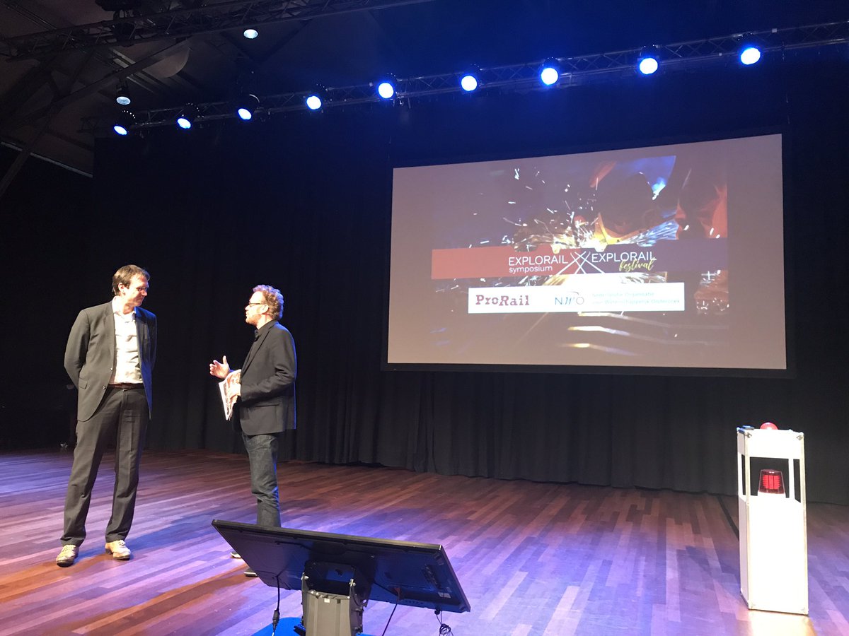 aydemircetin's tweet photo. Openingswoord en terugblik door John Voppen directeur Operations Prorail bij #explorail. https://t.co/LnZWneoVTX
