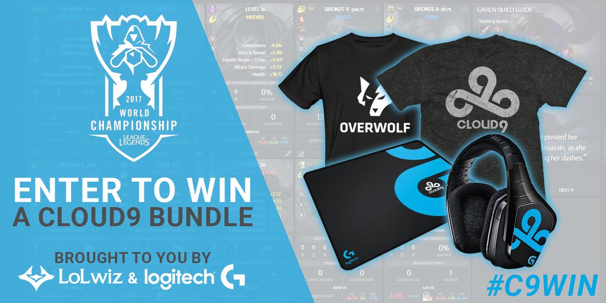 Overwolf Win A Cloud9 And Logitechg Bundle Cheer For C9 At Worlds17 Tomorrow Retweet Enter T Co Fbqrayyuhz C9win T Co 0jsvhathil Overwolf Win A Cloud9 And Logitechg Bundle Cheer For C9 At Worlds17 Tomorrow Retweet Enter T Co Fbqrayyuhz C9win T Co 0jsvhathil