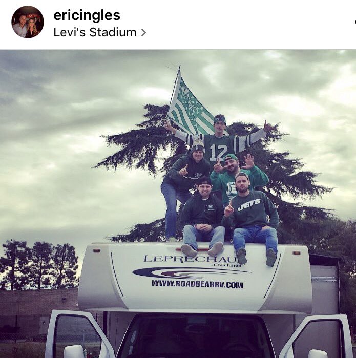 JimmyTheJets's tweet photo. SEND US TO TAMPA! 8 years strong NY JETS road trips 
#toyotajetspromotion #ontheroad #jetup https://t.co/IFHCPrdXFx