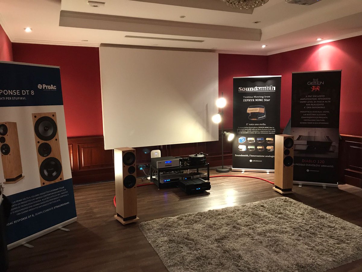 _AudioReference's tweet photo. AR al Milano hi-fidelity 7-8/10/2017 #AltaFedeltà #ProAc #Gryphon #EmmLabs #Michell #Bryston #SME #Soundsmith #DigiBit #KimberKable #Atacama https://t.co/UZNxtngCkg