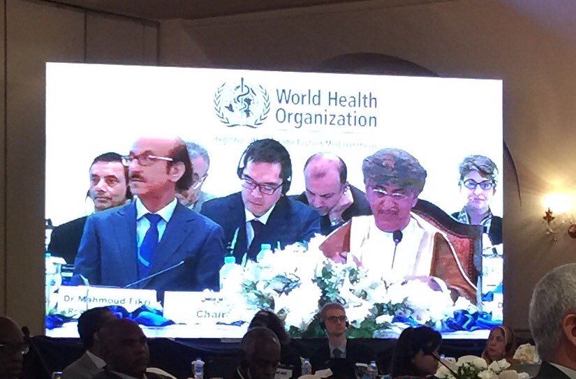 DrAkjemal's tweet photo. #64RC @WHOEMRO #AntimicrobialResistance "If antibiotics stop working, its going to be a day with grave consequences" https://t.co/m54kHyfrs2