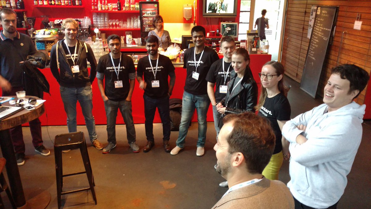 The day at #wsai begins for the first batch of Rockstart AI startups