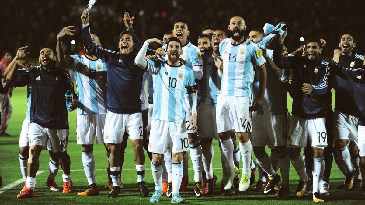 funesmoriofi25's tweet photo. Felicitaciones muchachos!!! Gracias por llevar a Argentina donde se merece y dejar todo por la camiseta🇦🇷🇦🇷🇦🇷. ARGENTINA A RUSIA🛫 https://t.co/saZH3L9Nlo