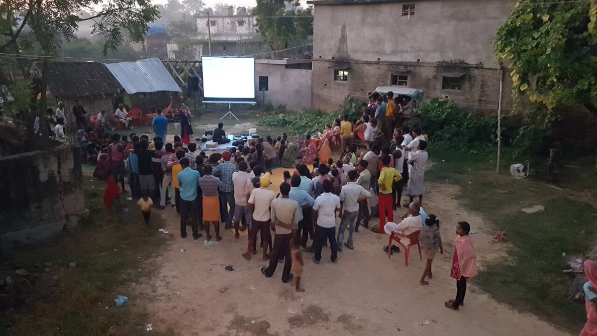 morrisontartan's tweet photo. Engaging communities about child marriage in Kapilvastu Nepal. Showing a film, telling stories.@GirlsNotBrides #dayofthegirl @wellcometrust https://t.co/pbRaUNOZ8Q