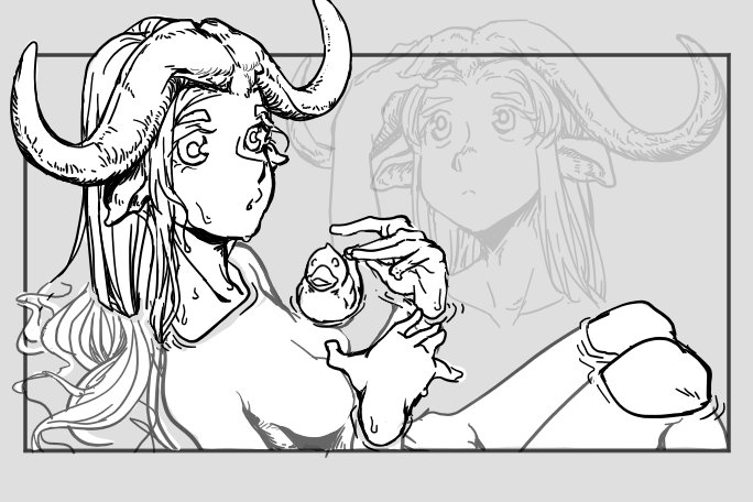 bath with horns 