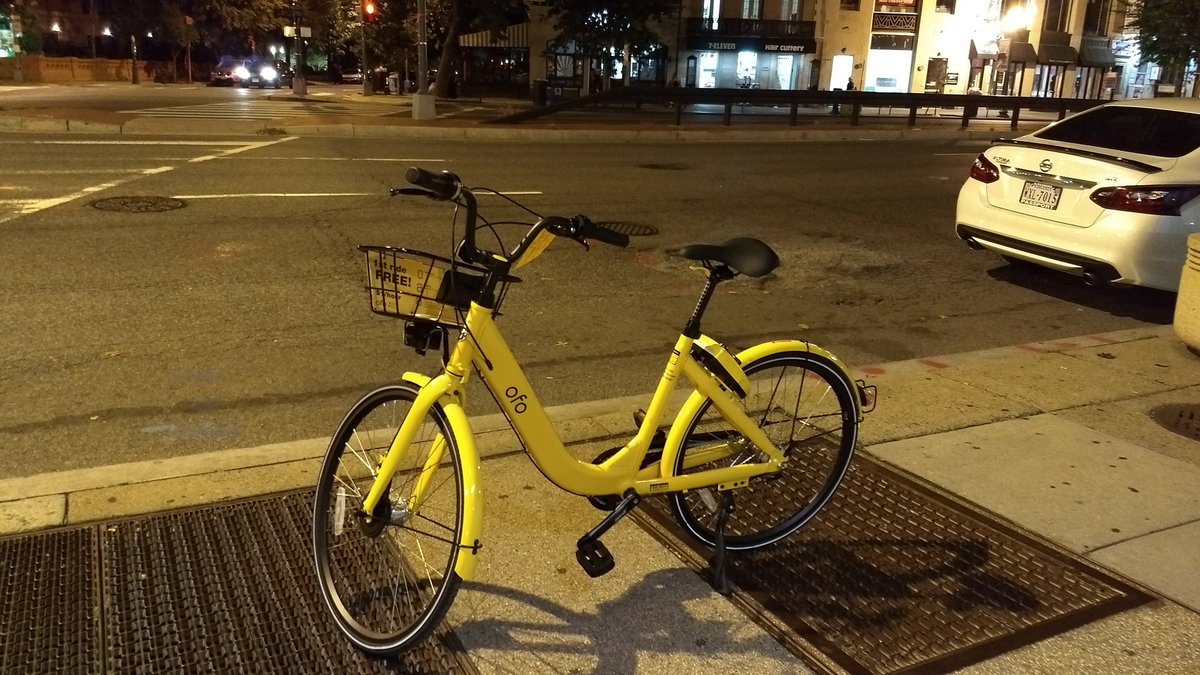 danielmwarwick's tweet photo. A well parked #ofoDC in Dupont https://t.co/SYOV4AsrlJ