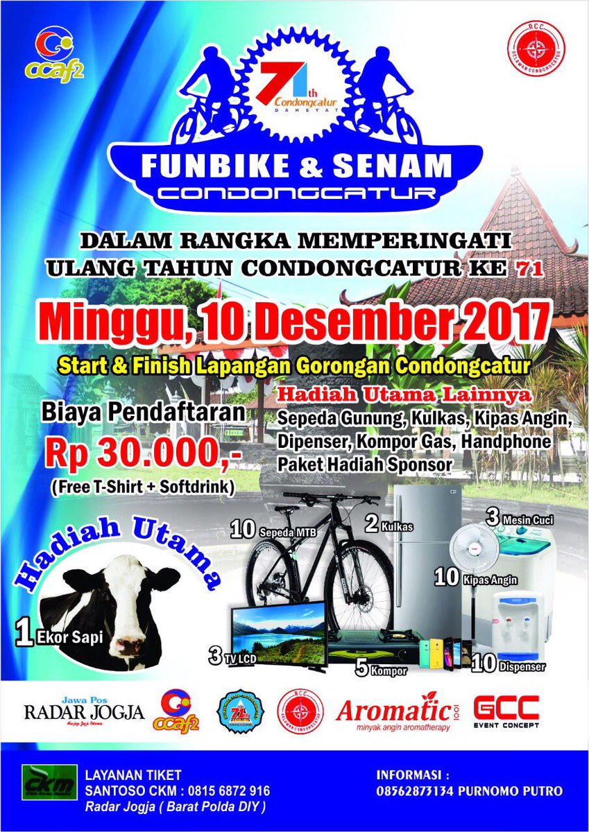 ConcatF's tweet photo. Condongcatur art festival 2017 #BIKERS #mtb #ccaf2 #condongcatur #ccaf2017 #fun #WonderfulIndonesia https://t.co/zEP8SKAGoz