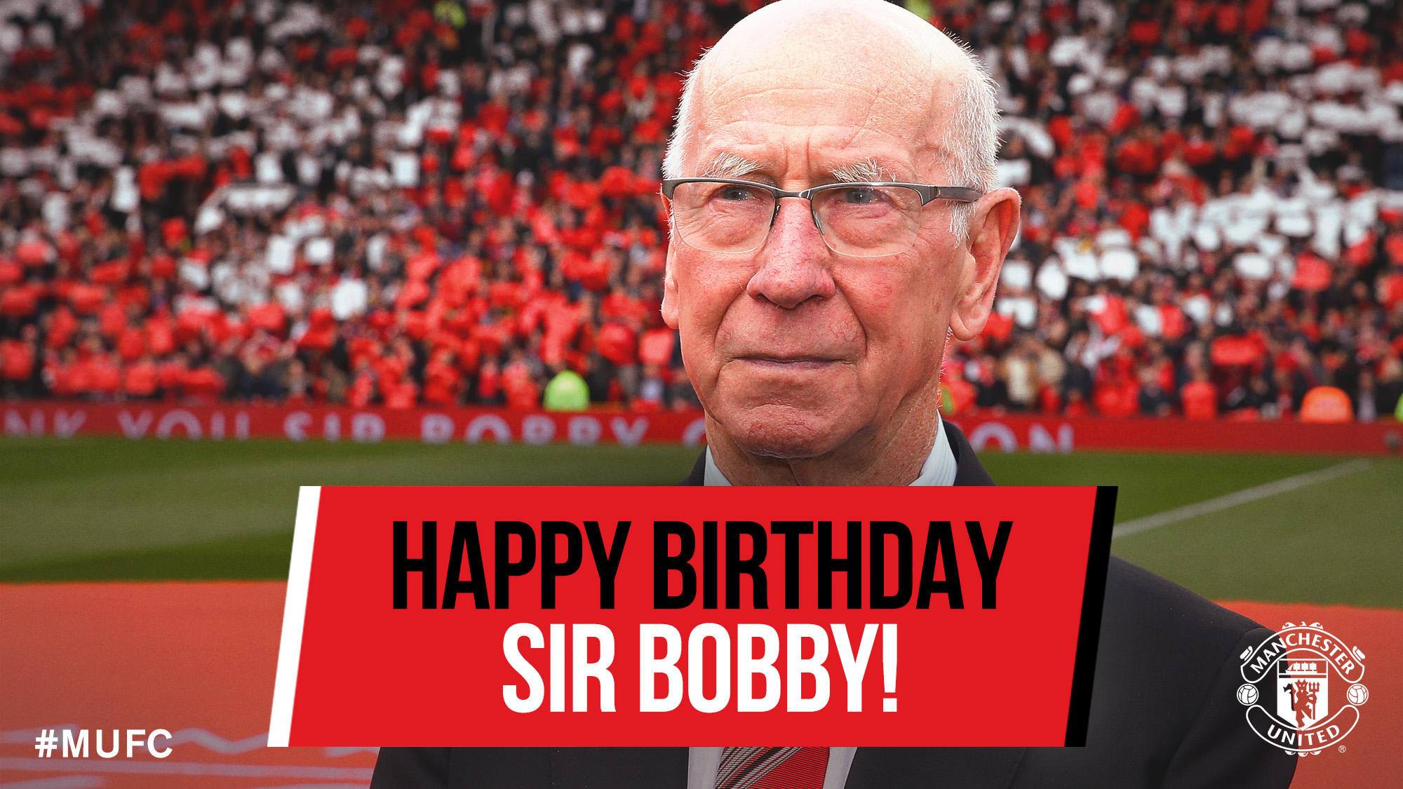 Join us in wishing United legend Sir Bobby Charlton a happy 80th birthday today! 