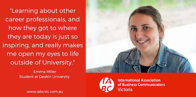 It's <a href="/IABC/">IABC</a> member month! Meet <a href="/emma___miller/">Emma ❤️❤️</a> one of our newest student members #membership #value bit.ly/2xyp066