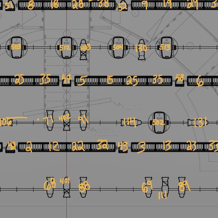 mikewoodld's tweet image. Marking up preliminary channel numbers for #bhssideshow  #blaketheater #lightingplot #lightplot #lightingdesign #theatredesign #stagecraft …