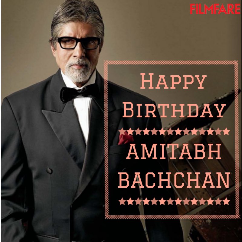 Happy birthday to you Amitabh Bachchan 