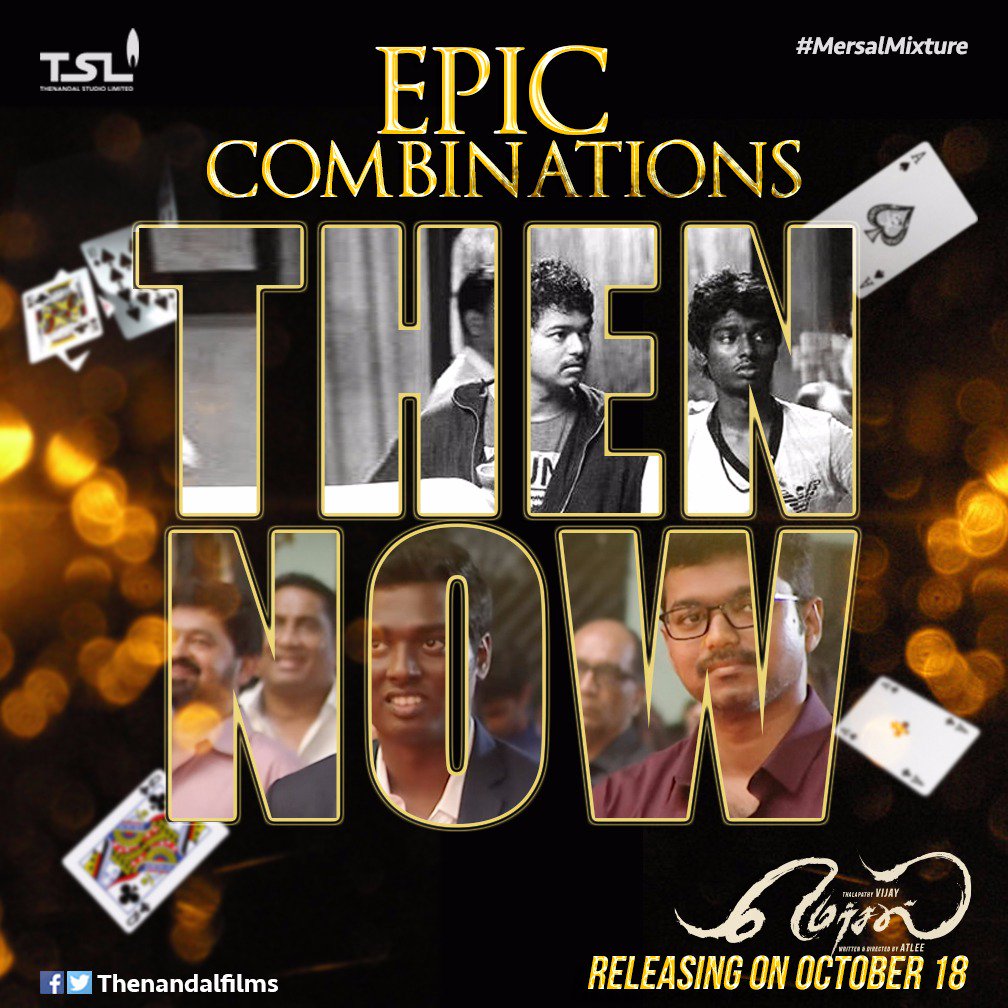 kollymafia's tweet photo. #EpicCombinations -- Thalapathy Vijay with #Atlee, @iam_SJSuryah, @MsKajalAggarwal & #Samantha
#MersalMixture in #TSL100 @Hemarukmani1 https://t.co/bShIzqq0g5
