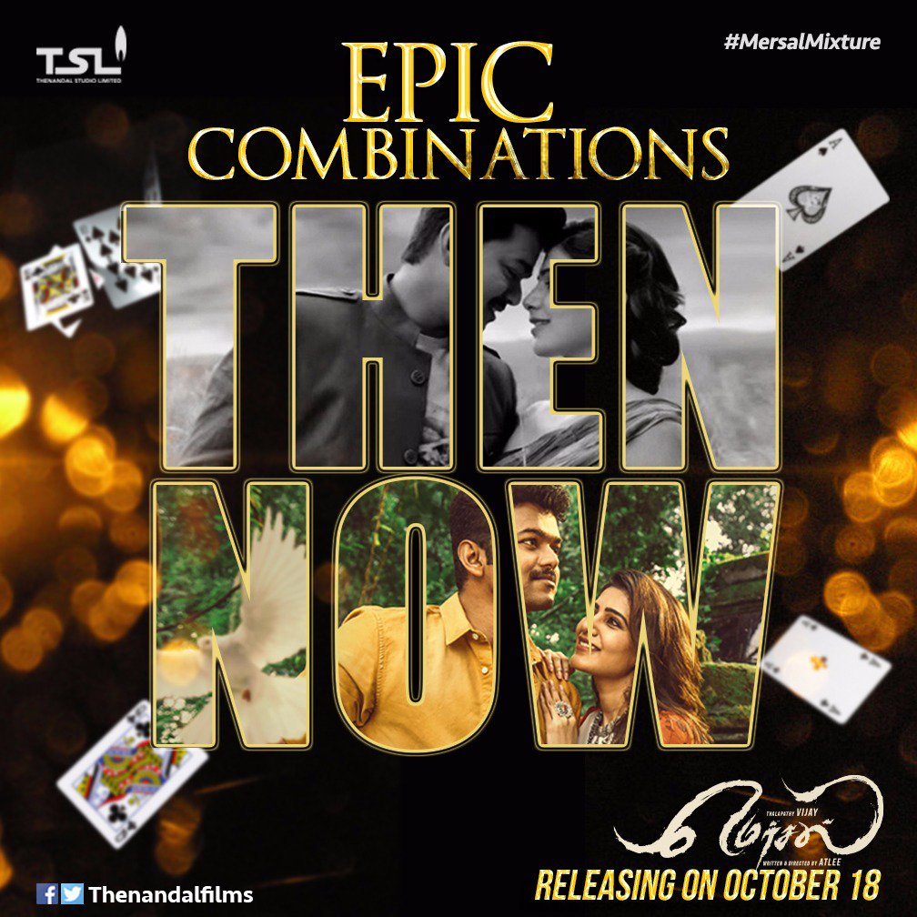 akshayv_offl's tweet photo. #EpicCombinations -- Thalapathy Vijay with #Atlee, @iam_SJSuryah, @MsKajalAggarwal & #Samantha
#MersalMixture in #TSL100 @Hemarukmani1 https://t.co/3FjuzEHgH2