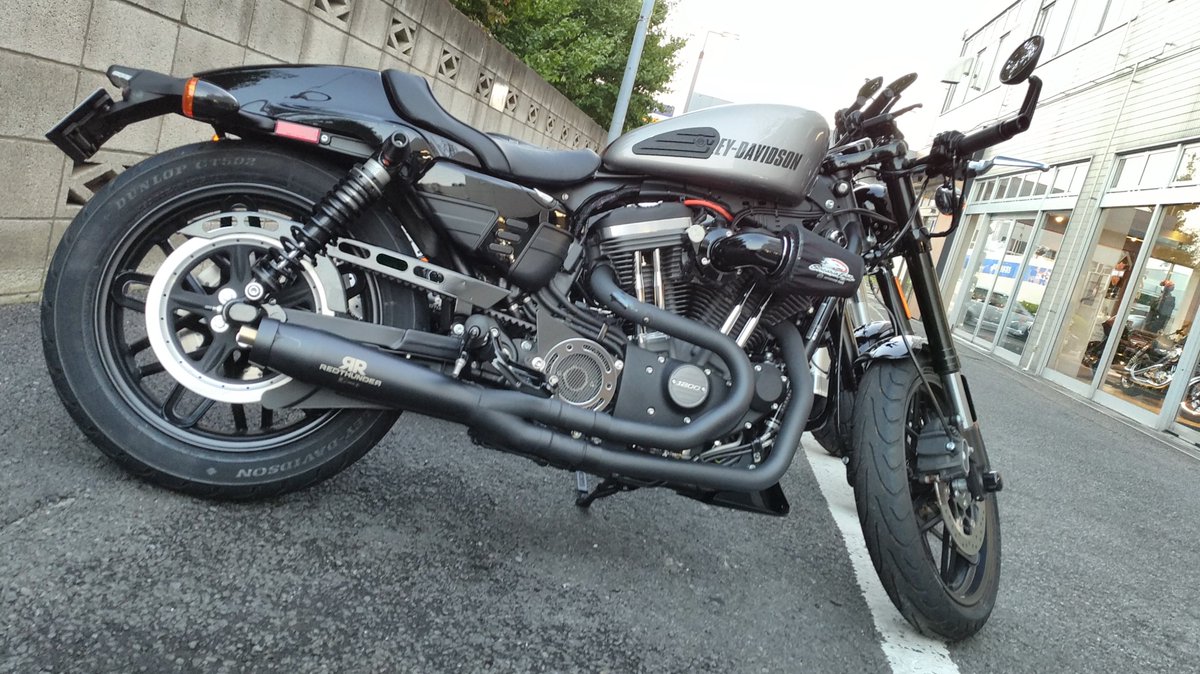 KazFjn's tweet photo. #スポスタ60 #CaféRacer with #REDTHUNDEREXHAUST and Fuel mapping by #Dynojet at #HarleydavidsonMitaka ! https://t.co/FWDjtK2pmQ