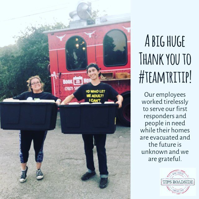 TipsRoadside's tweet photo. #teamtritip #tipsroadside #tipstritiptrolley #wine ountrystrong #sonomacounty #glenellen #kenwood #sonoma #cnn #ab… https://t.co/FeGBAbeKTS https://t.co/A8TVDkLoxP
